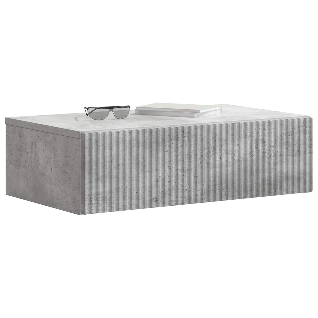 Mesa Lateral Montada en la Pared Gris Hormigón