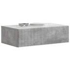 Mesa Lateral Montada en la Pared Gris Hormigón