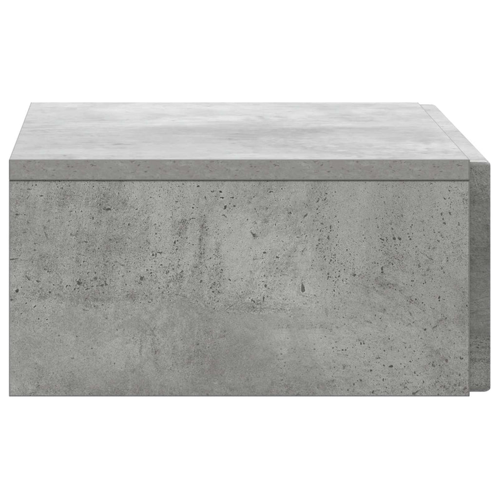 Mesa Lateral Montada en la Pared Gris Hormigón
