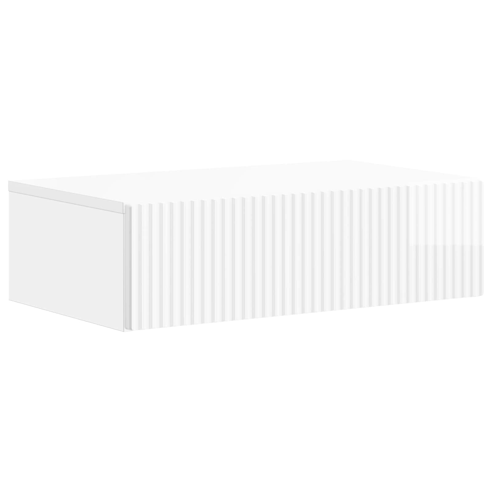 Mesa Lateral Montada en la Pared Brillante 59 x 34,5 x 17 cm
