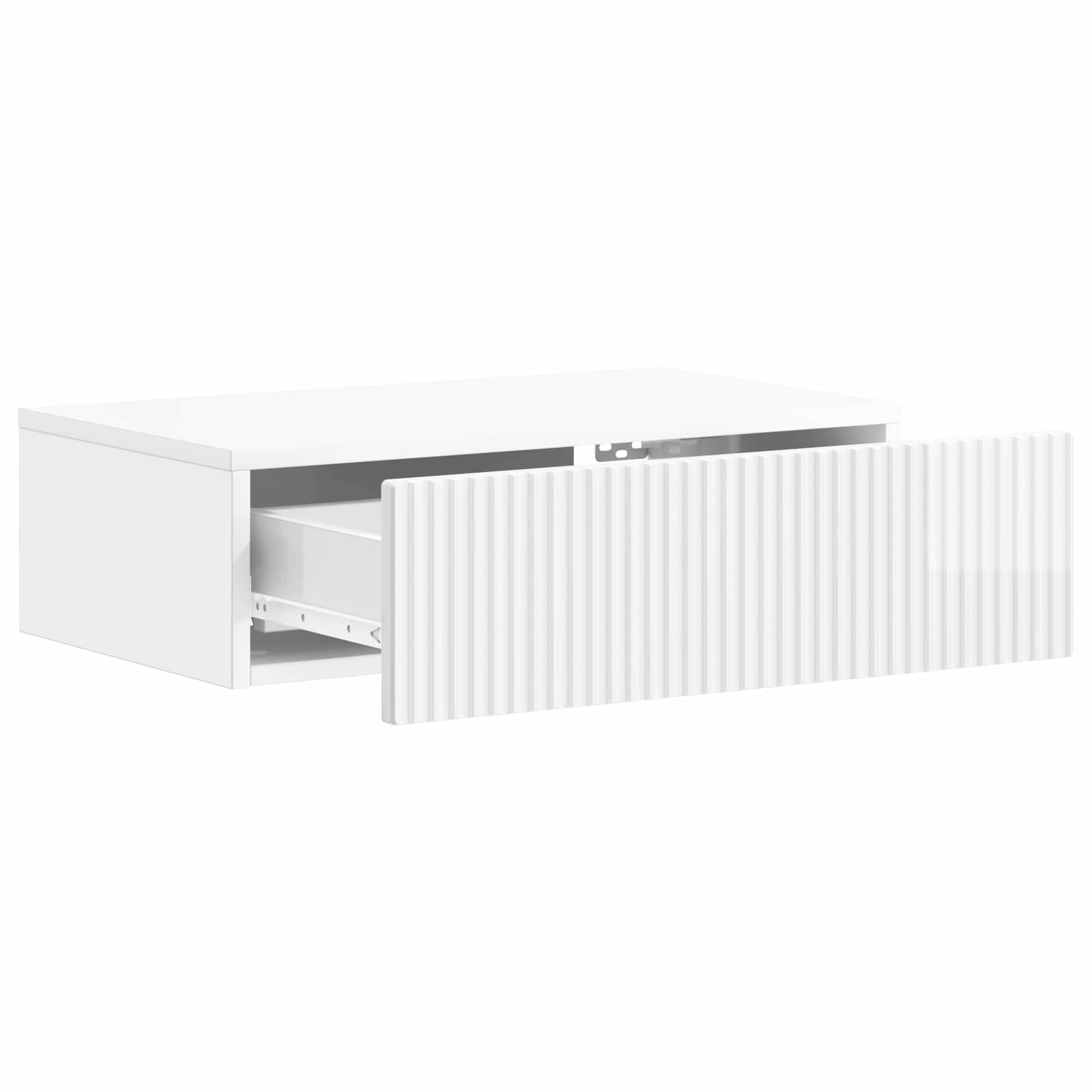 Mesa Lateral Montada en la Pared Brillante 59 x 34,5 x 17 cm