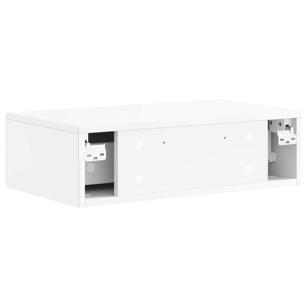 Mesa Lateral Montada en la Pared Brillante 59 x 34,5 x 17 cm