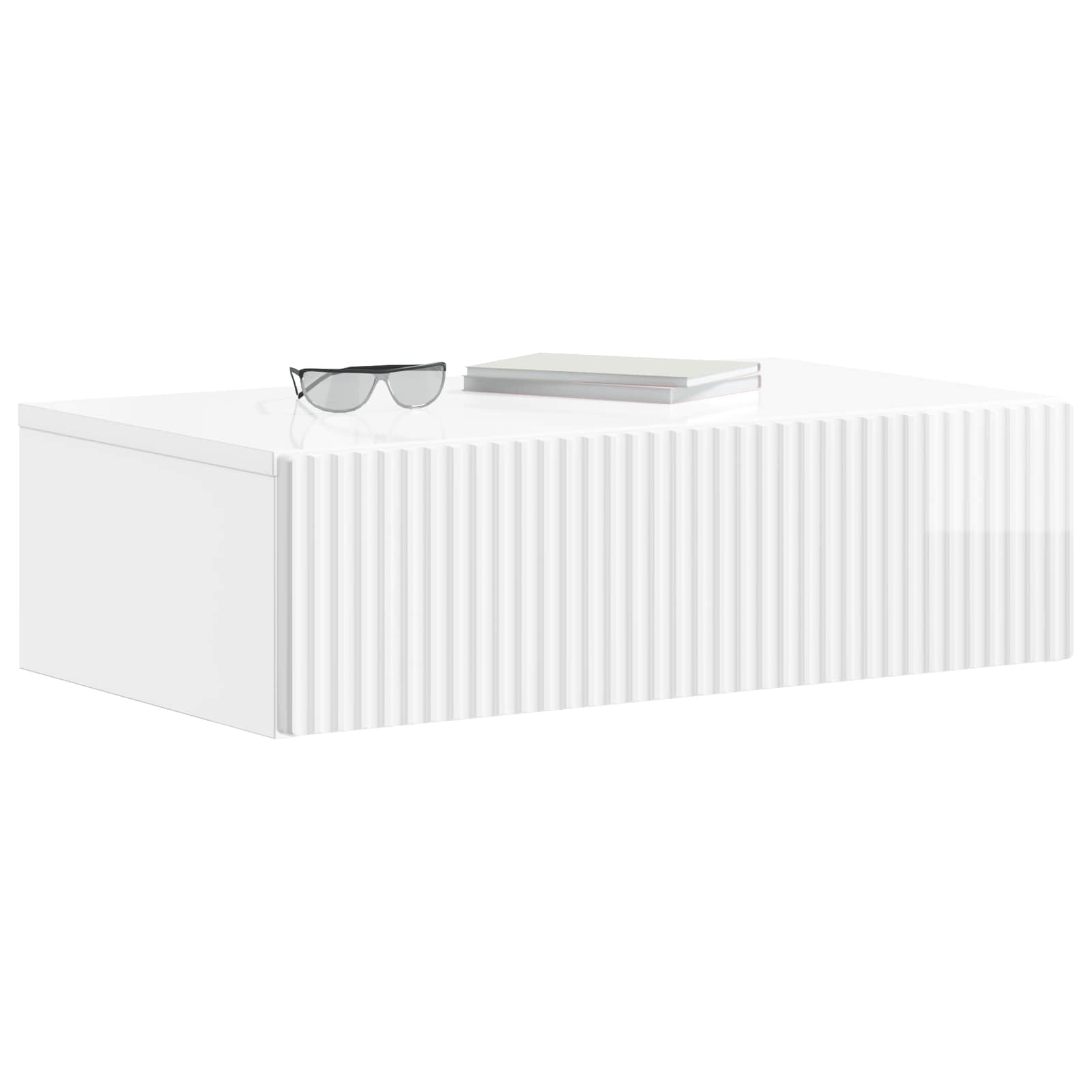 Mesa Lateral Montada en la Pared Brillante 59 x 34,5 x 17 cm