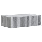 Mesa Lateral Montada en la Pared Gris Sonoma 59 x 34,5 x 17 cm