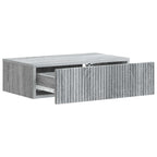 Mesa Lateral Montada en la Pared Gris Sonoma 59 x 34,5 x 17 cm