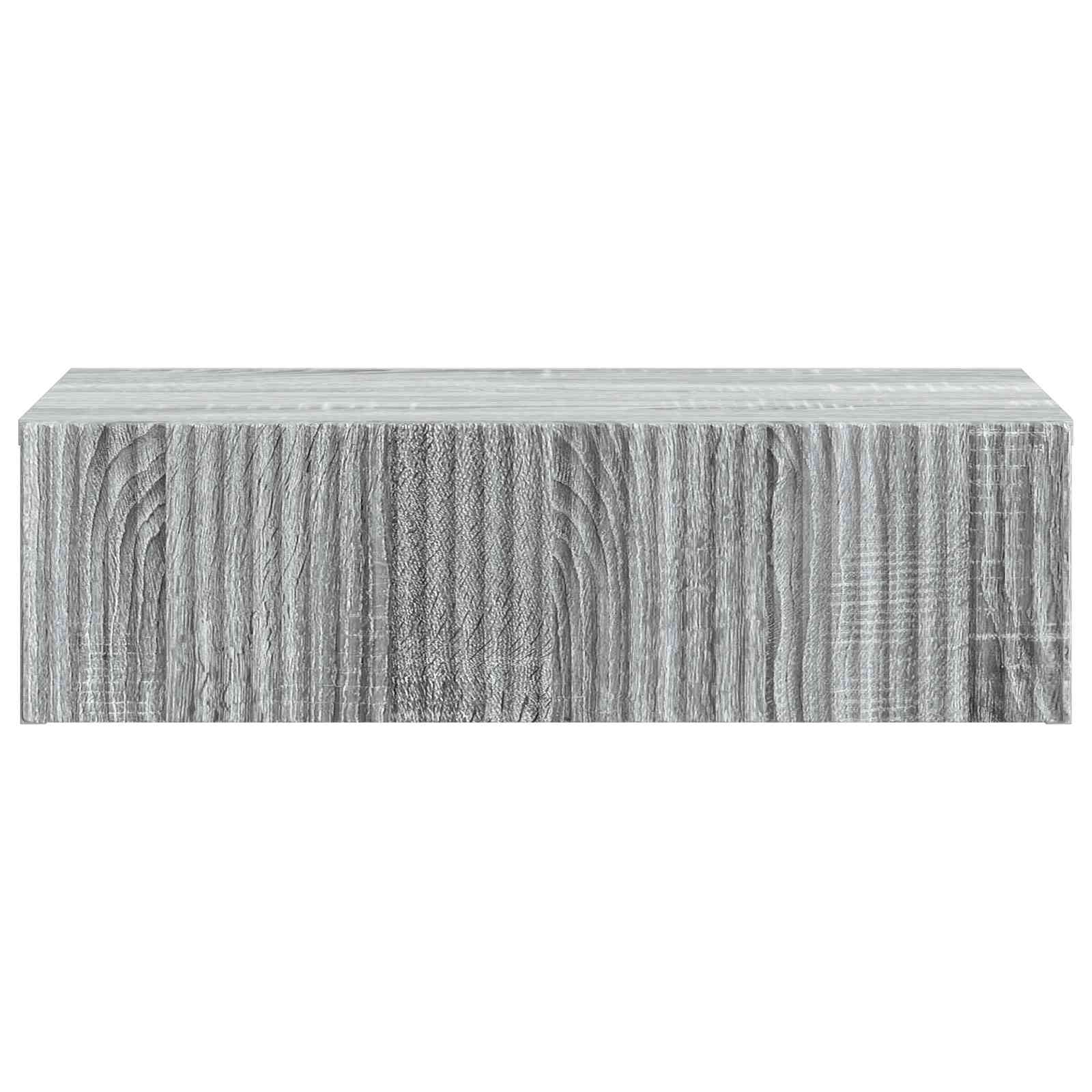 Mesa Lateral Montada en la Pared Gris Sonoma 59 x 34,5 x 17 cm