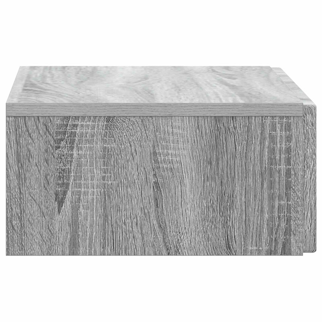 Mesa Lateral Montada en la Pared Gris Sonoma 59 x 34,5 x 17 cm