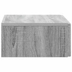 Mesa Lateral Montada en la Pared Gris Sonoma 59 x 34,5 x 17 cm
