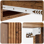 Mesa Lateral Montada en la Pared Madera envejecida