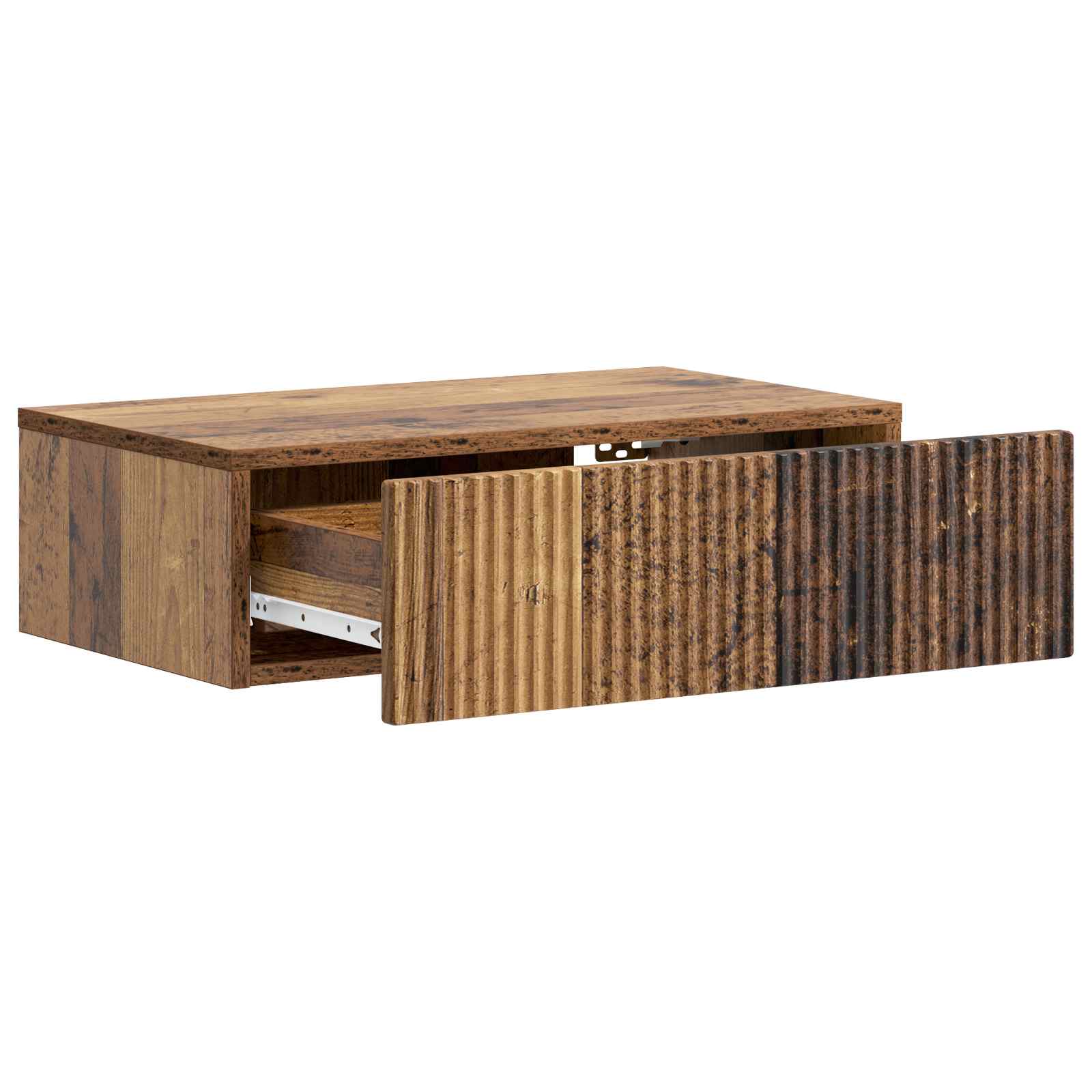 Mesa Lateral Montada en la Pared Madera envejecida