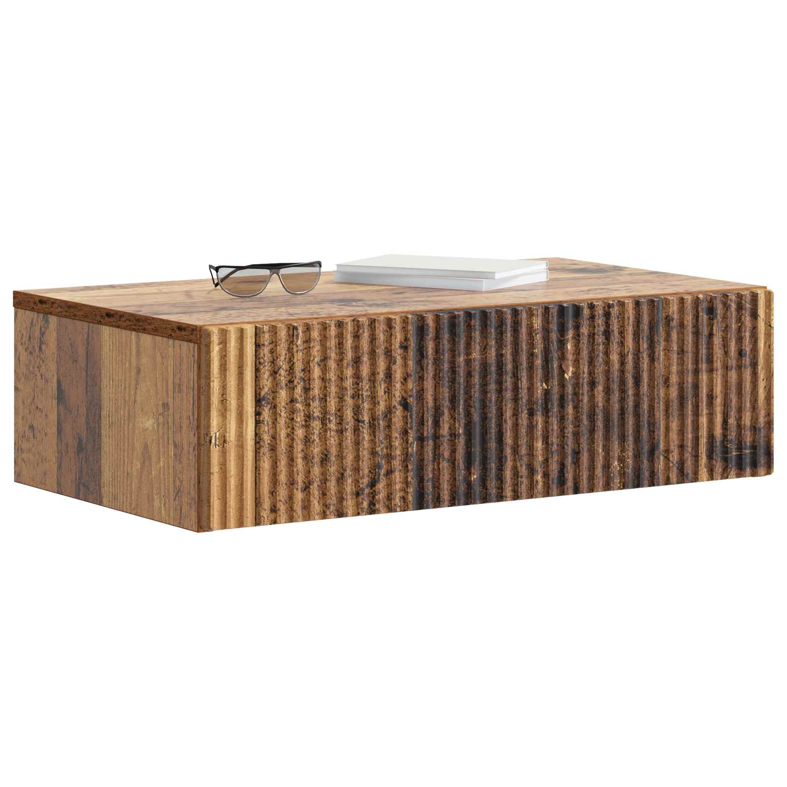 Mesa Lateral Montada en la Pared Madera envejecida