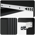 Mesa Lateral Montada en la Pared Negro 87,5 x 34,5 x 17 cm