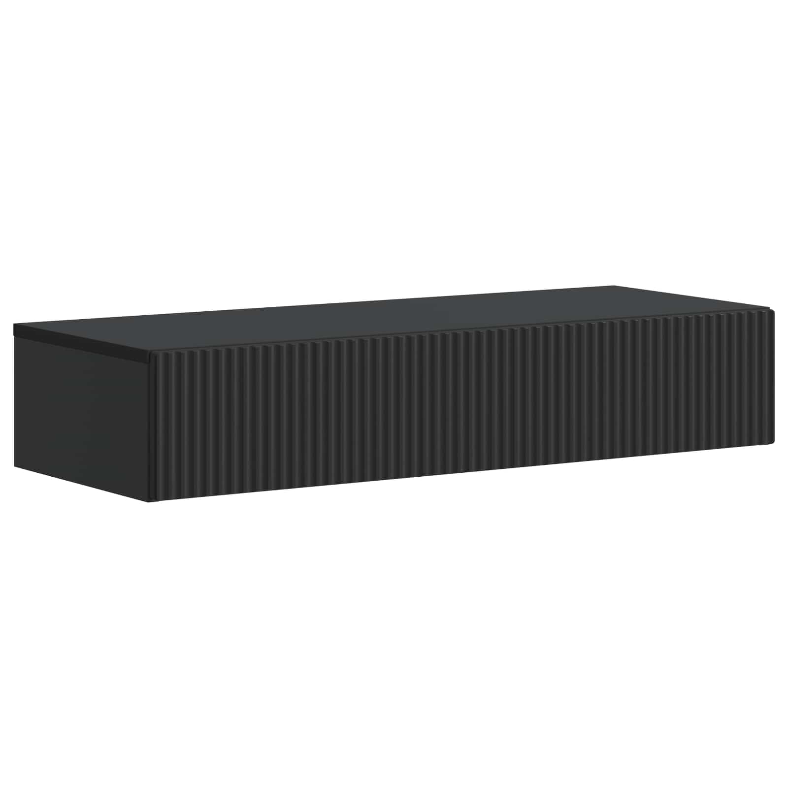 Mesa Lateral Montada en la Pared Negro 87,5 x 34,5 x 17 cm