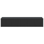 Mesa Lateral Montada en la Pared Negro 87,5 x 34,5 x 17 cm