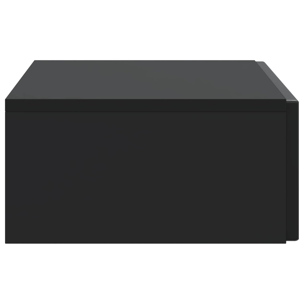 Mesa Lateral Montada en la Pared Negro 87,5 x 34,5 x 17 cm