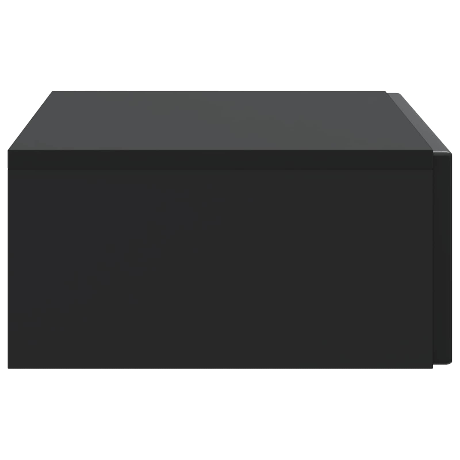 Mesa Lateral Montada en la Pared Negro 87,5 x 34,5 x 17 cm