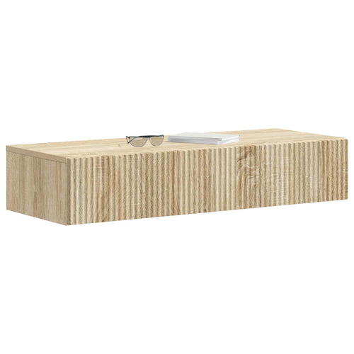Sonoma Oak Wall-Mounted Side Table