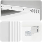 Mesa Lateral Montada en la Pared Brillante 87,5 x 34,5 x 17 cm