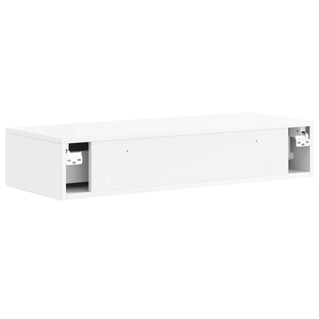 Mesa Lateral Montada en la Pared Brillante 87,5 x 34,5 x 17 cm