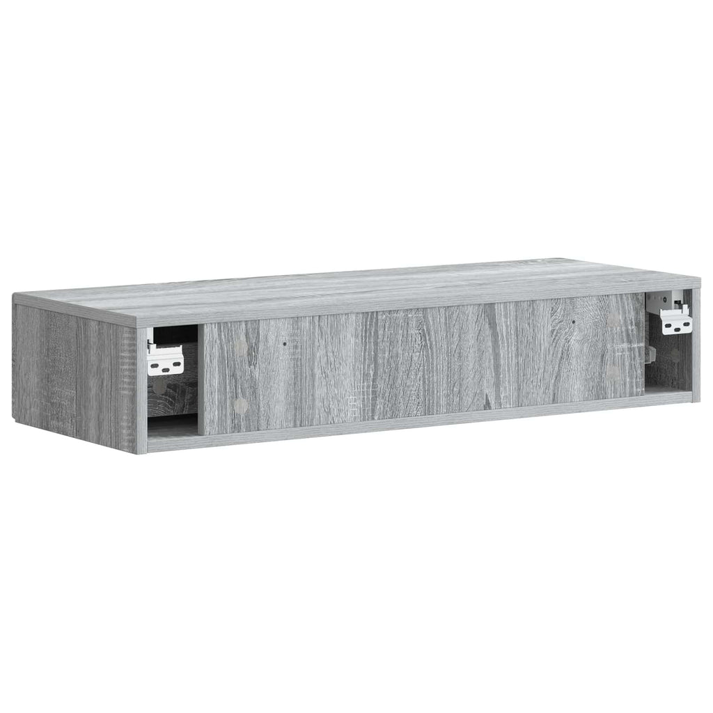Mesa Lateral Montada en la Pared Gris Sonoma