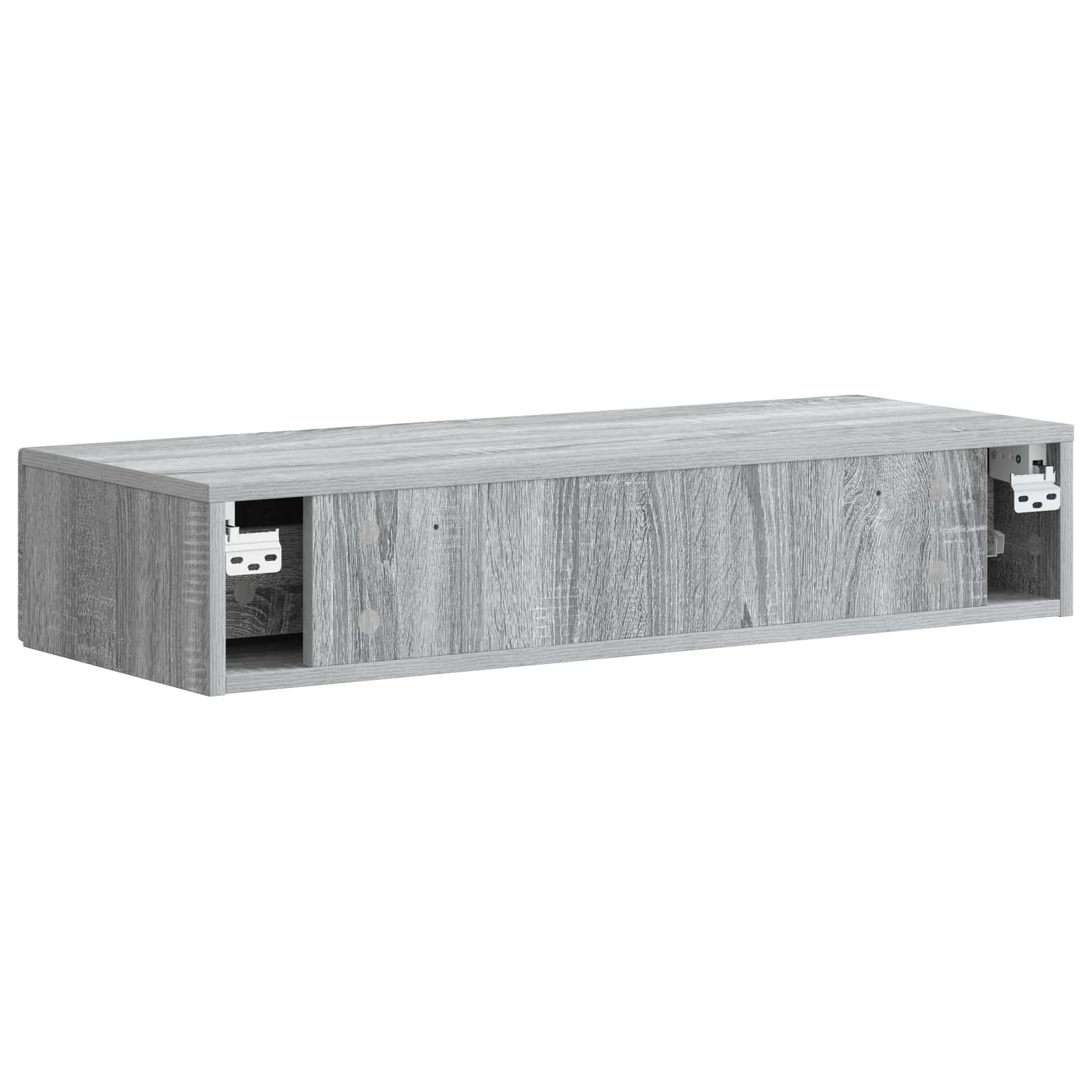Mesa Lateral Montada en la Pared Gris Sonoma
