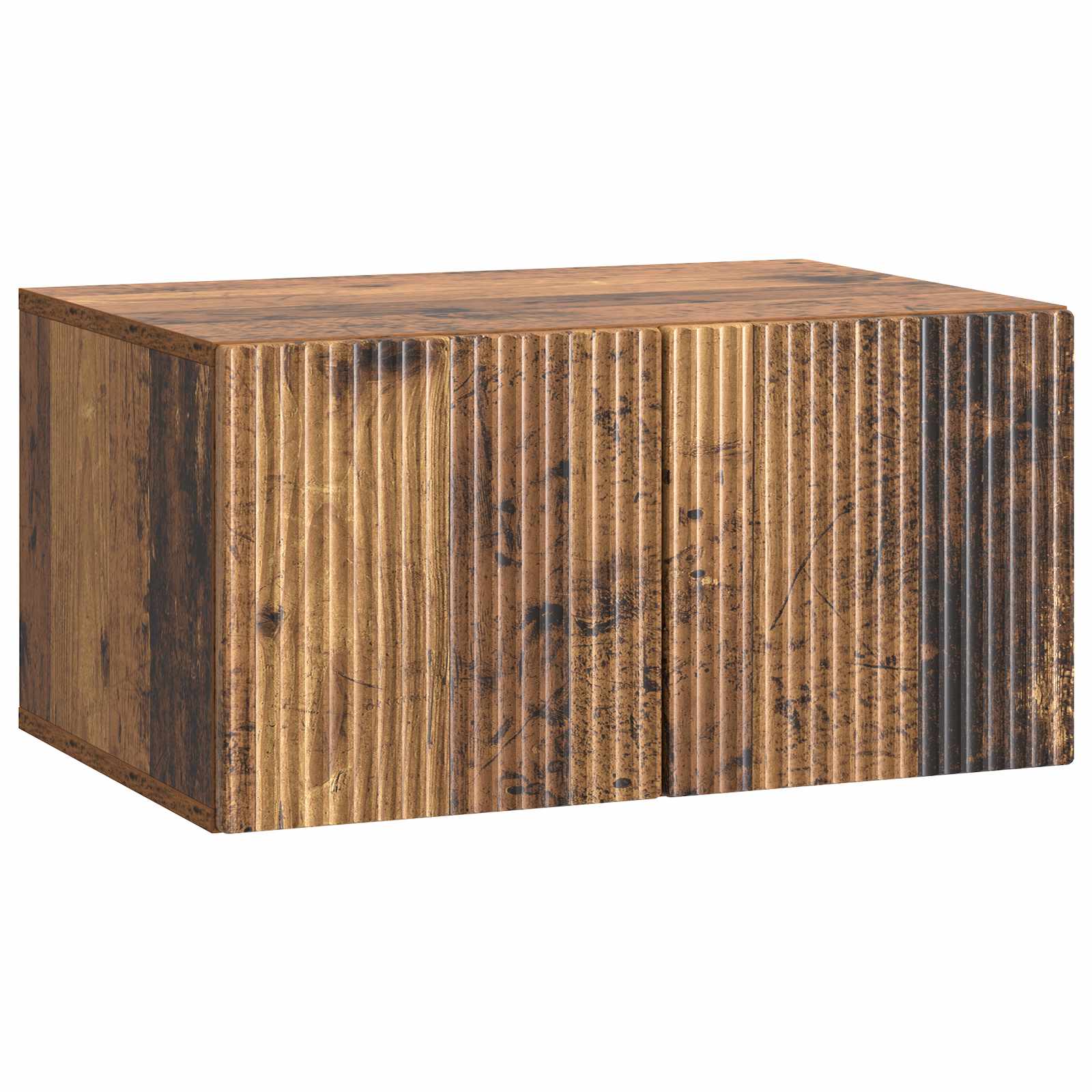 Conjunto de mueble de TV 10 pcs Madera envejecida