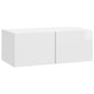Conjunto de mueble de TV 10 pcs Madera envejecida