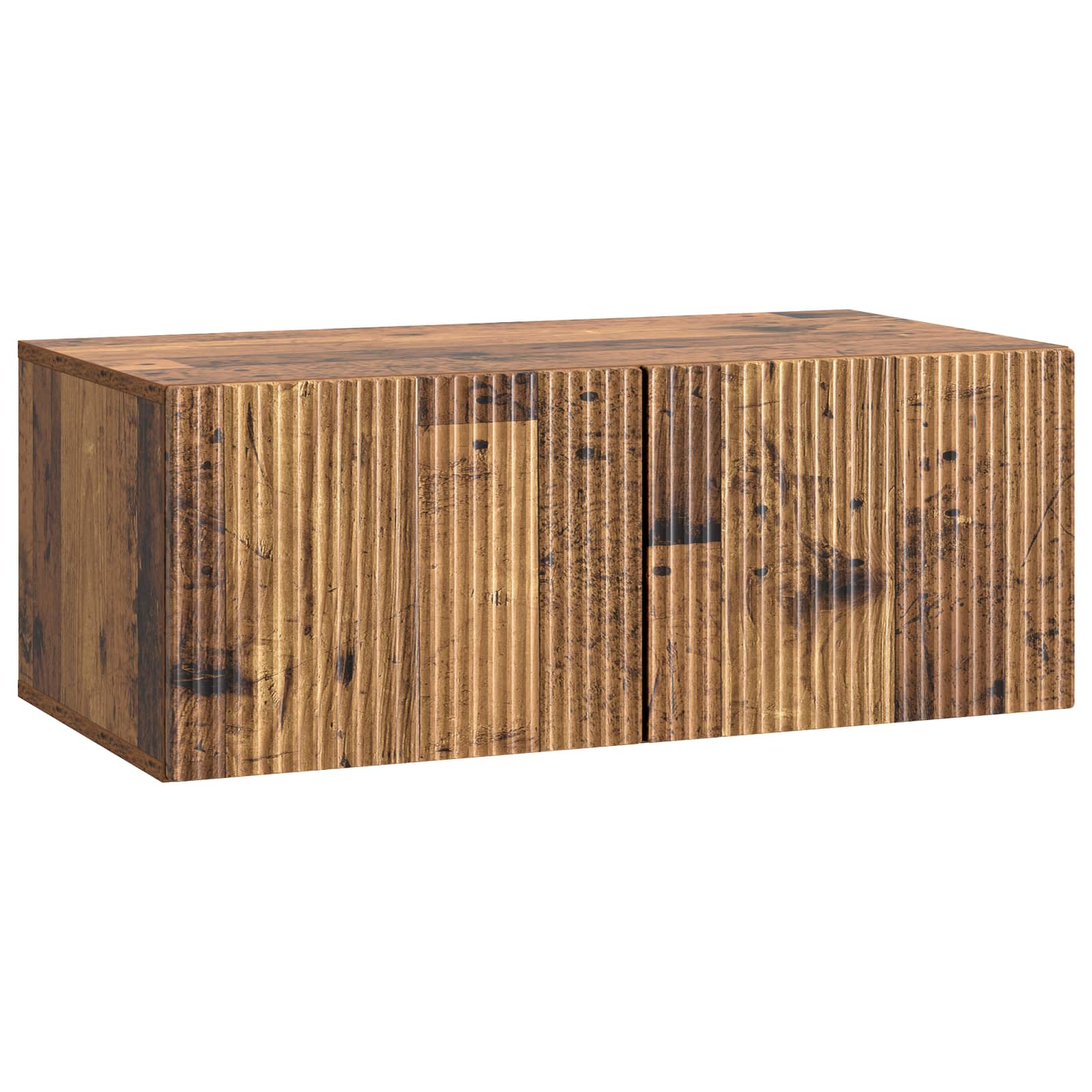 Conjunto de mueble de TV 10 pcs Madera envejecida