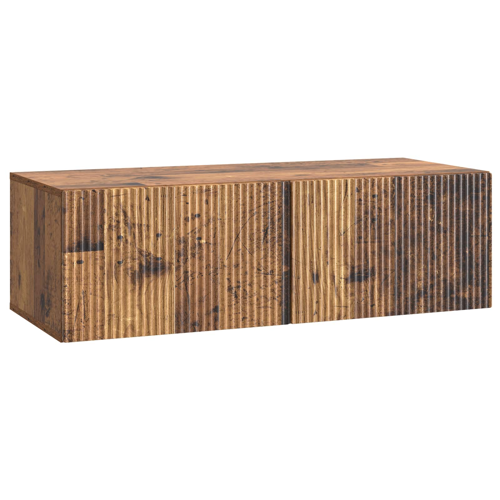 Conjunto de mueble de TV 10 pcs Madera envejecida