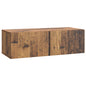 Conjunto de mueble de TV 10 pcs Madera envejecida