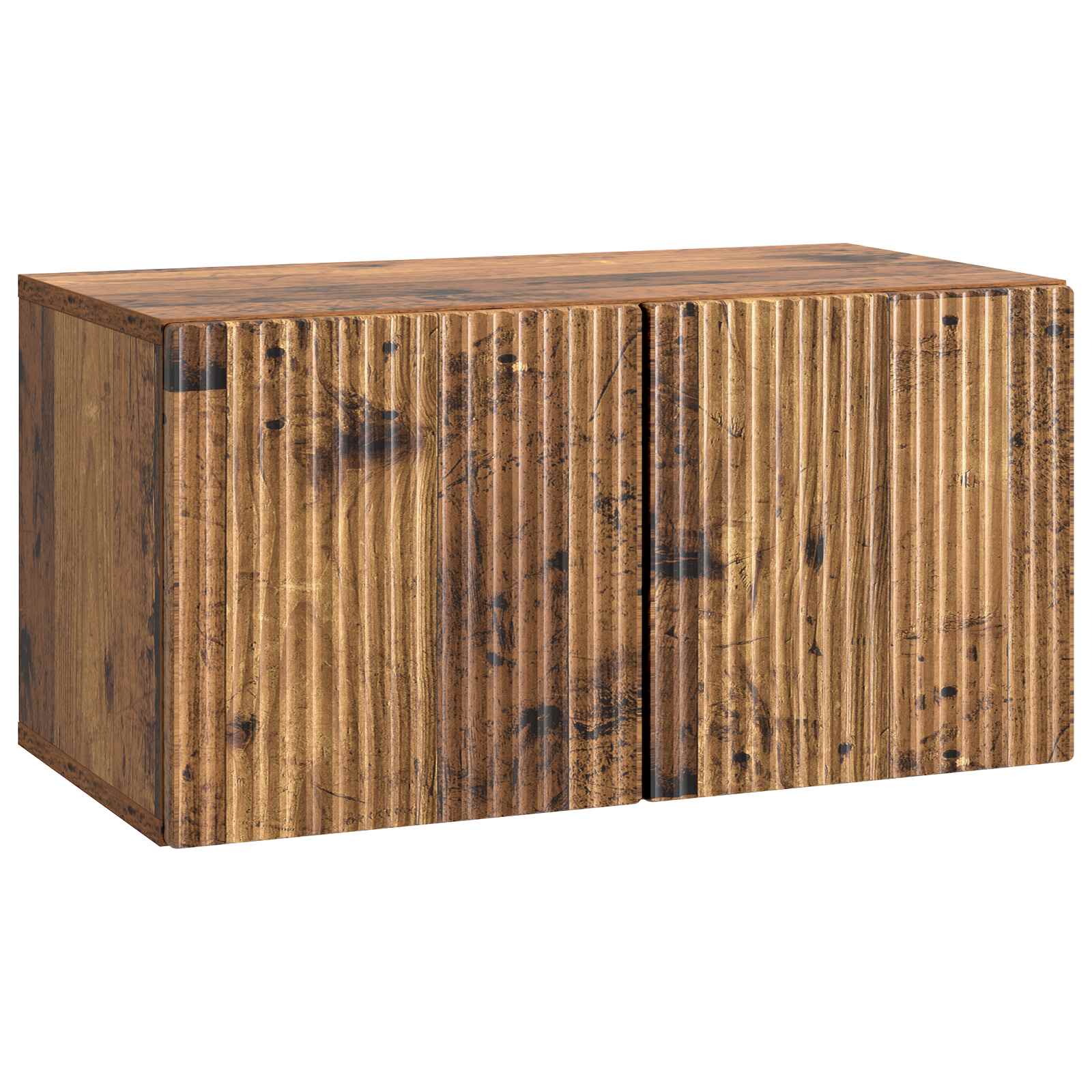 Conjunto de mueble de TV 10 pcs Madera envejecida