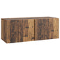 Conjunto de mueble de TV 10 pcs Madera envejecida