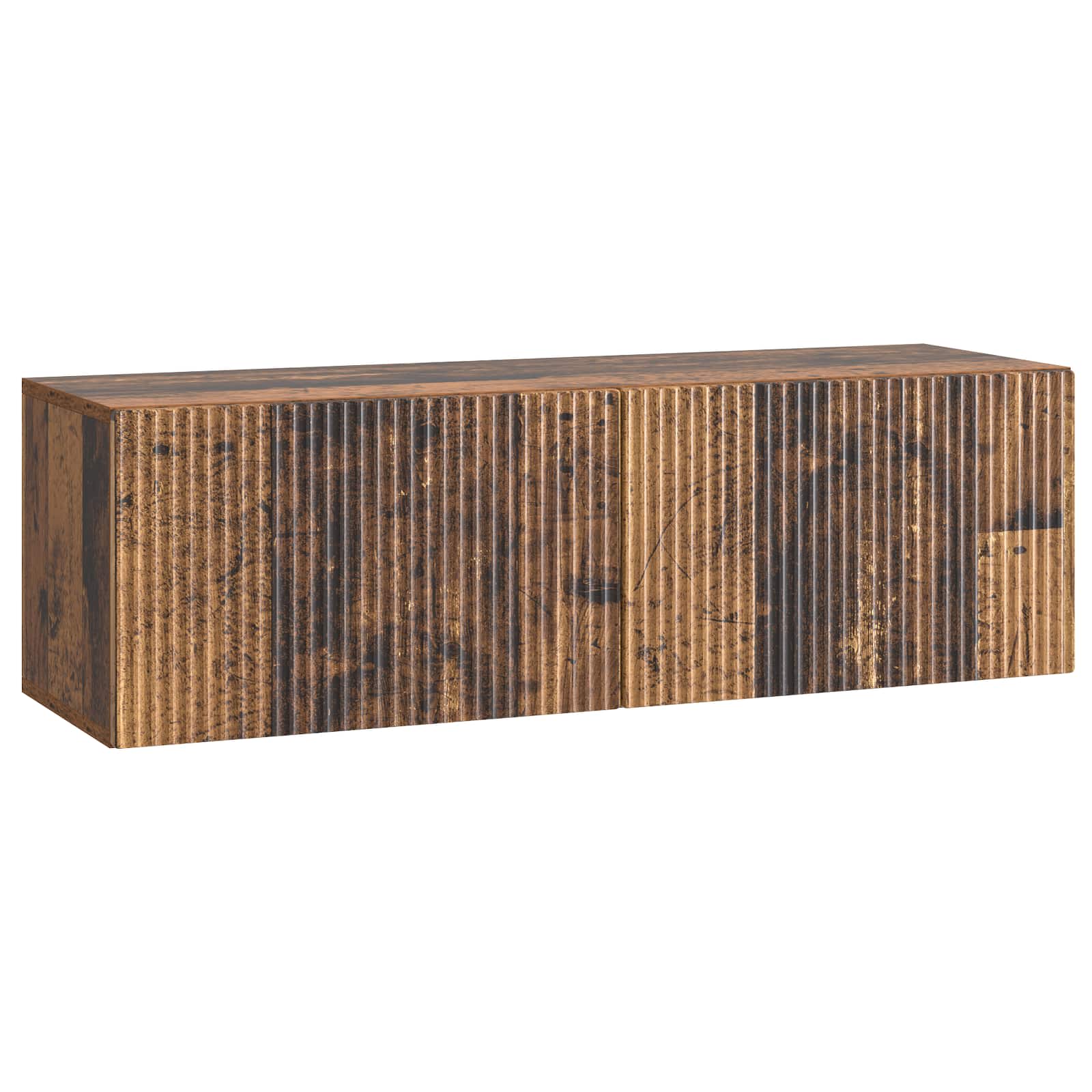 Conjunto de mueble de TV 10 pcs Madera envejecida