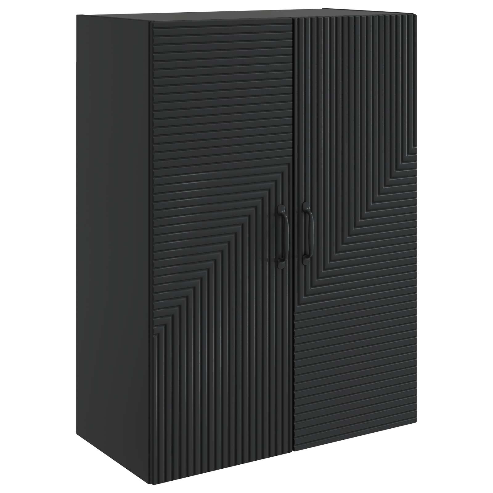 Armario de pared Negro 33 x 34,5 x 90 cm Madera de ingeniería