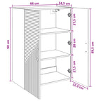 Armario de pared Roble Artesanal 66 x 34,5 x 90 cm