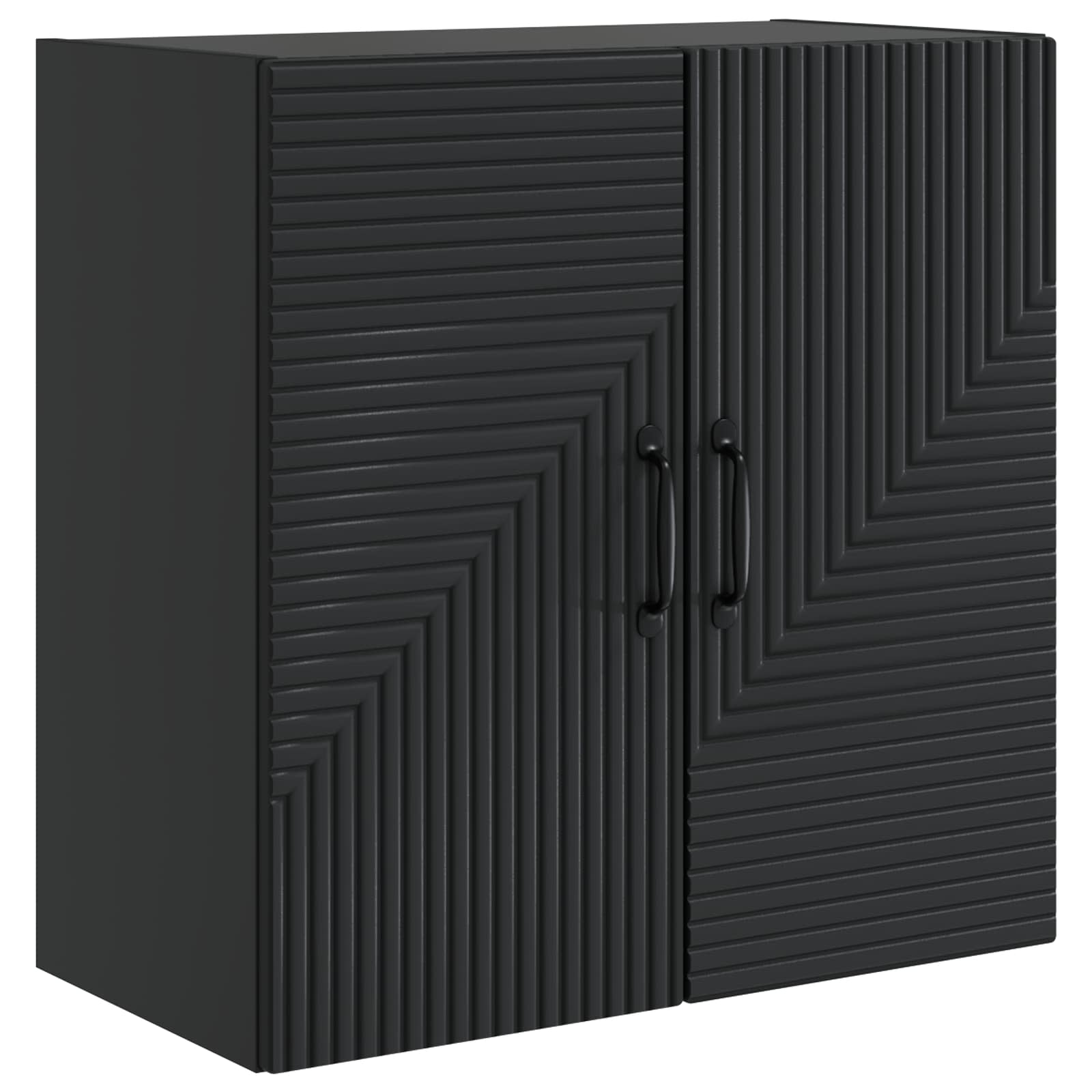 Armario de pared Negro 33 x 34,5 x 90 cm Madera de ingeniería