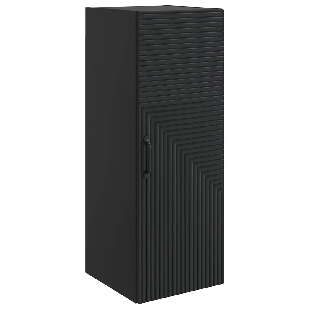 Armario de pared Negro 33 x 34,5 x 90 cm Madera de ingeniería