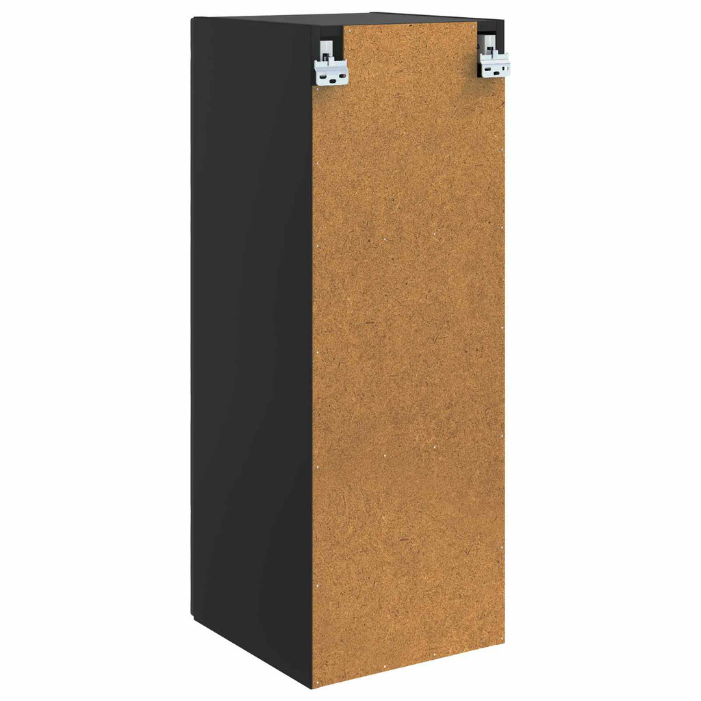 Armario de pared Negro 33 x 34,5 x 90 cm Madera de ingeniería