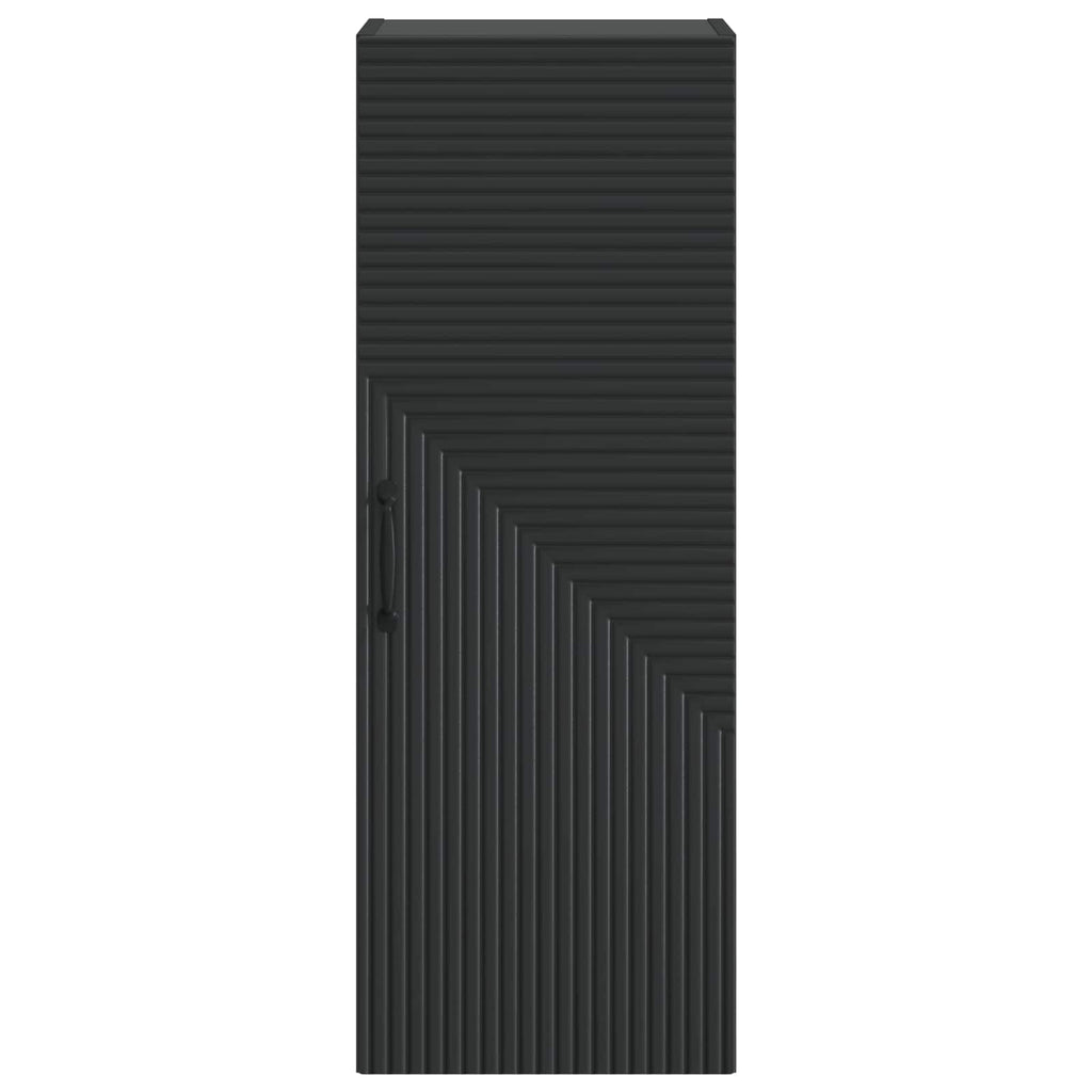 Armario de pared Negro 33 x 34,5 x 90 cm Madera de ingeniería