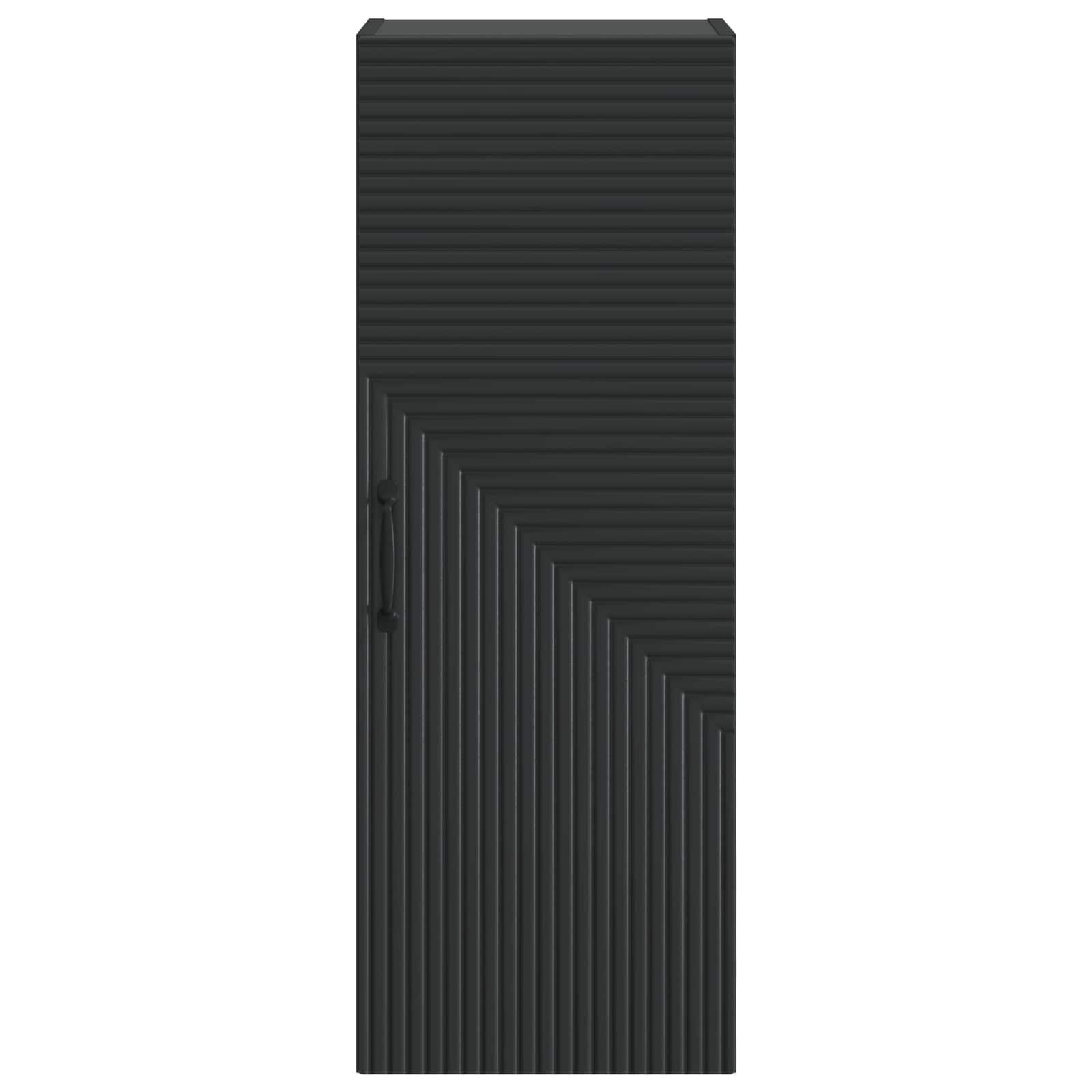 Armario de pared Negro 33 x 34,5 x 90 cm Madera de ingeniería