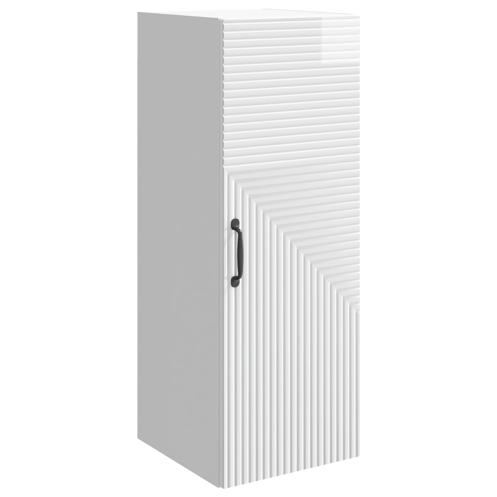 Armario de pared Blanco Brillante 33 x 34,5 x 90 cm