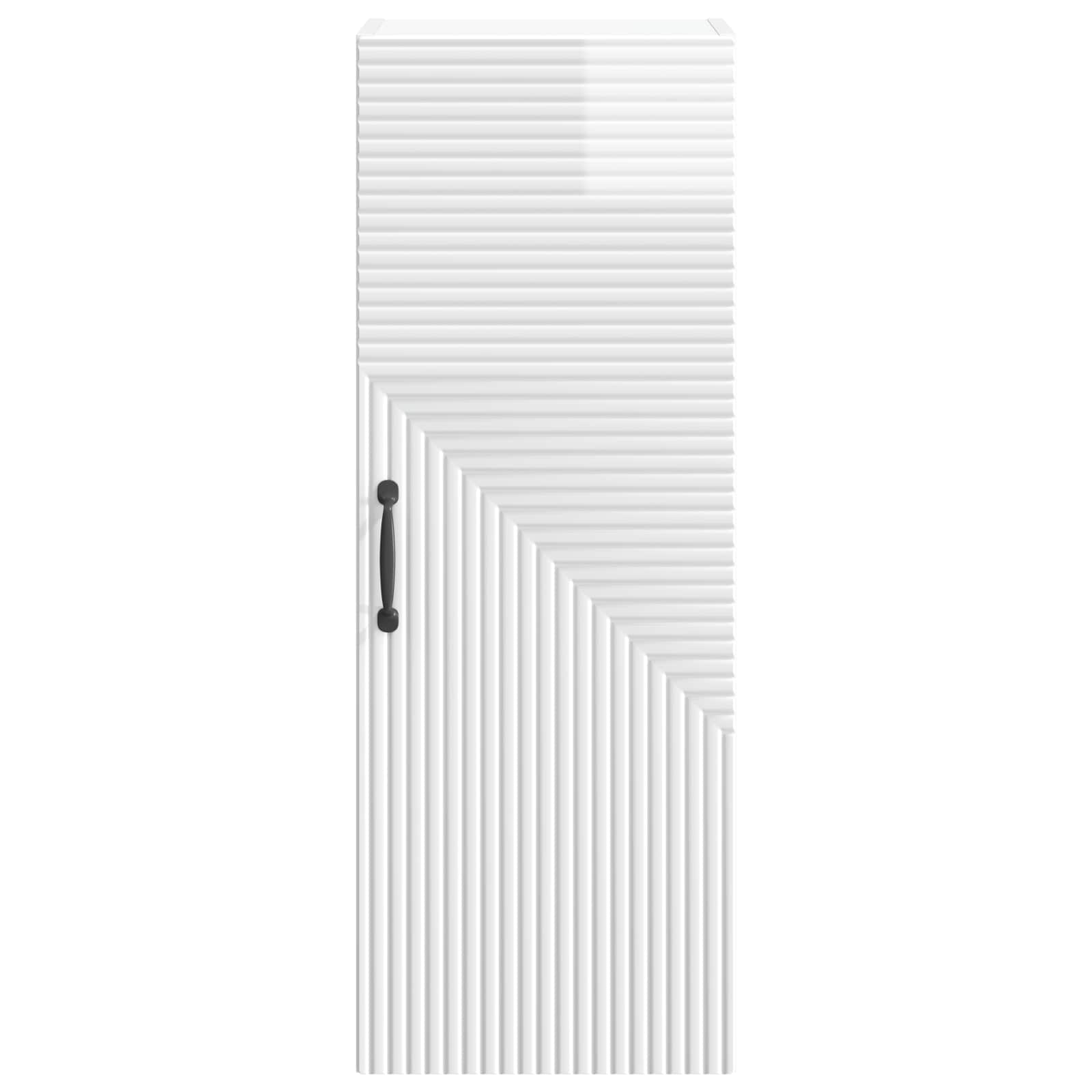Armario de pared Blanco Brillante 33 x 34,5 x 90 cm