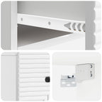 Mesita de Noche de Pared 2 pcs Brillante 34,5 x 33 x 20 cm
