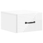 Mesita de Noche de Pared 2 pcs Brillante 34,5 x 33 x 20 cm