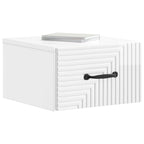 Mesita de Noche de Pared 2 pcs Brillante 34,5 x 33 x 20 cm