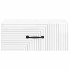 Mesita de Noche de Pared 2 pcs Brillante 49 x 34,5 x 20 cm