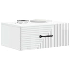 Mesita de Noche de Pared 2 pcs Brillante 49 x 34,5 x 20 cm