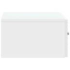Mesita de Noche de Pared 2 pcs Brillante 49 x 34,5 x 20 cm