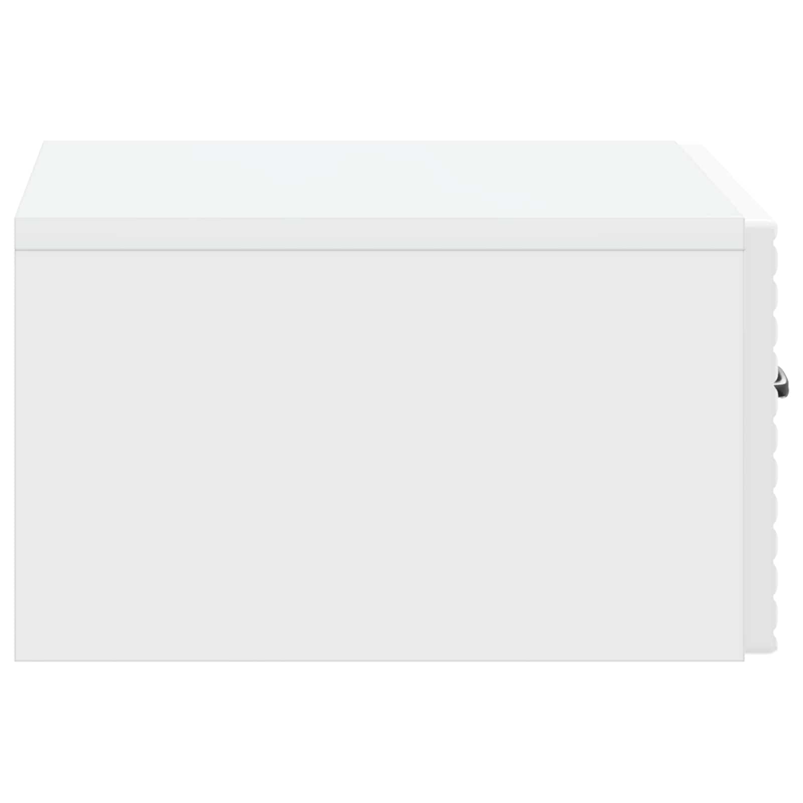 Mesita de Noche de Pared 2 pcs Brillante 49 x 34,5 x 20 cm