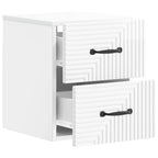 Mesita de Noche de Pared 2 pcs Brillante 34,5 x 33 x 40 cm